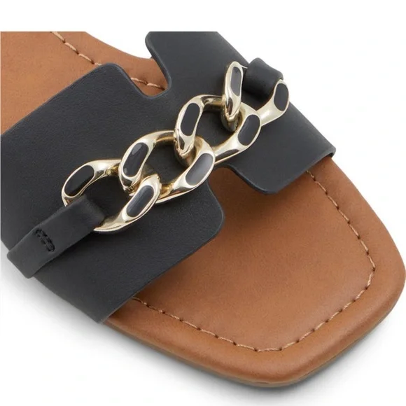 ‼️FIRM‼️ NWT call it spring kiarra chain strap sandal black - Picture 5 of 5